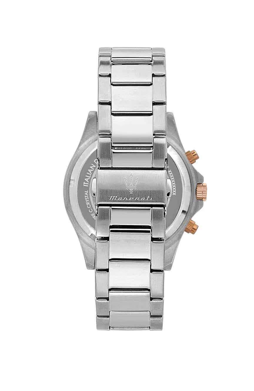 مازيراتي ساعة كوارتز بسوار معدني للرجال