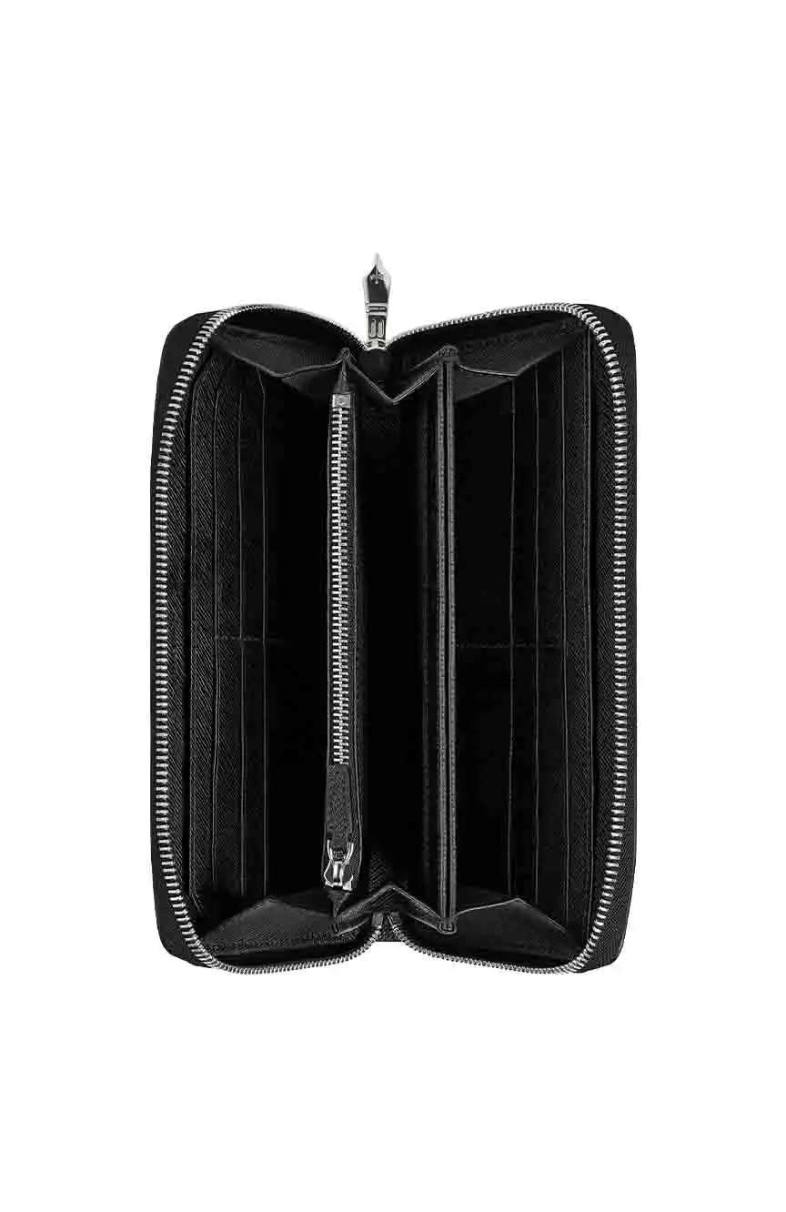 مون بلان محفظة سارتوريال بسحّاب بسعة 12 بطاقة ائتمان