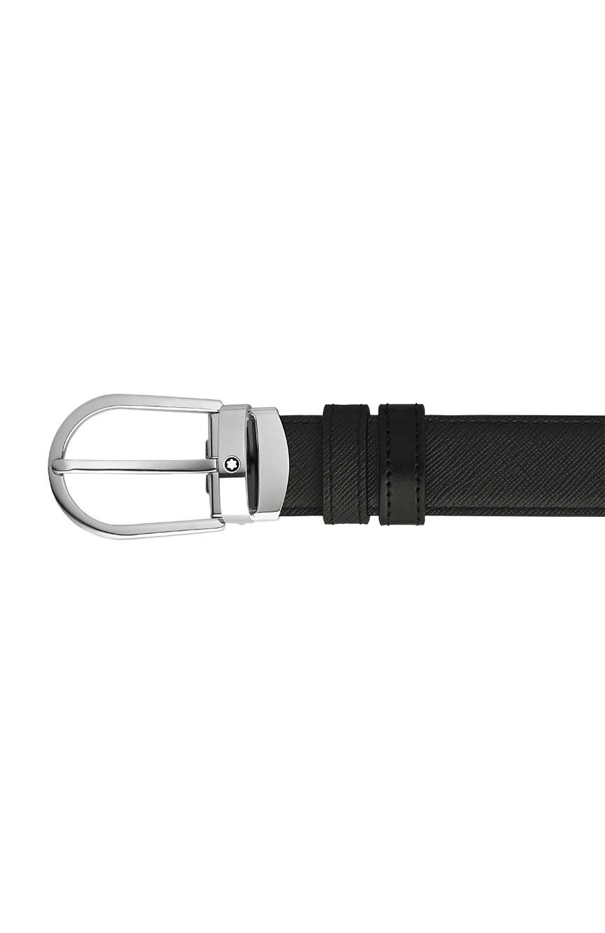 Montblanc Horseshoe 30 mm Reversible Belt in Sartorial Leather