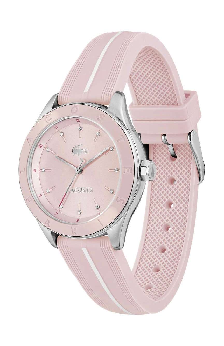 لاكوست ساعة لاكوست بيلي بميناء مستدير مقاس 36 مم وسوار سيليكون للنساء