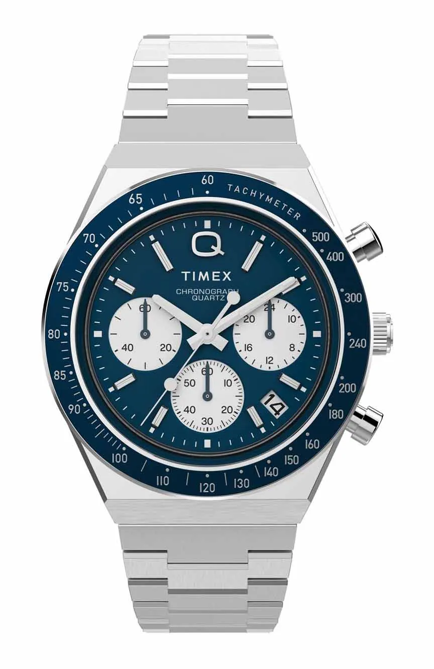 

Timex | Q Timex Chronograph 40mm Stainless Steel Bracelet Watch