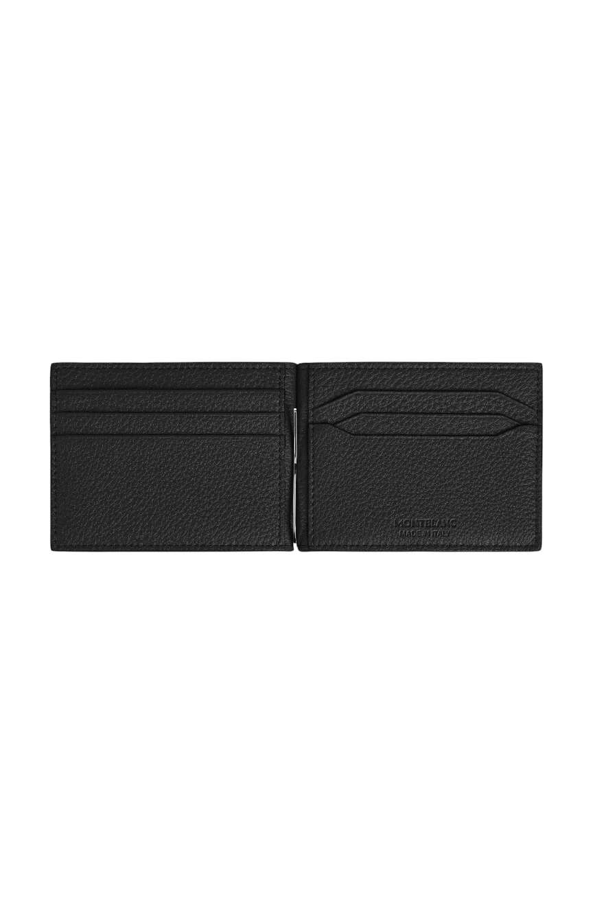 Montblanc Wallet 6cc with Money Clip in Grain Leather