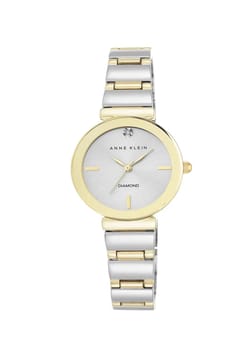 Anne Klein ساعة يد نسائية بسوار ستانلس ستيل بتقنية الكوارتز