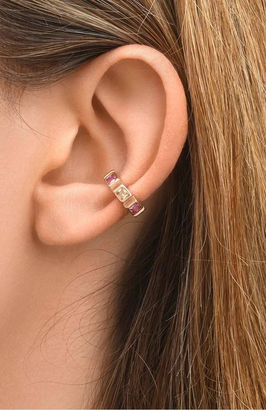 يباريس Dibba Small Rose Gold Earcuff