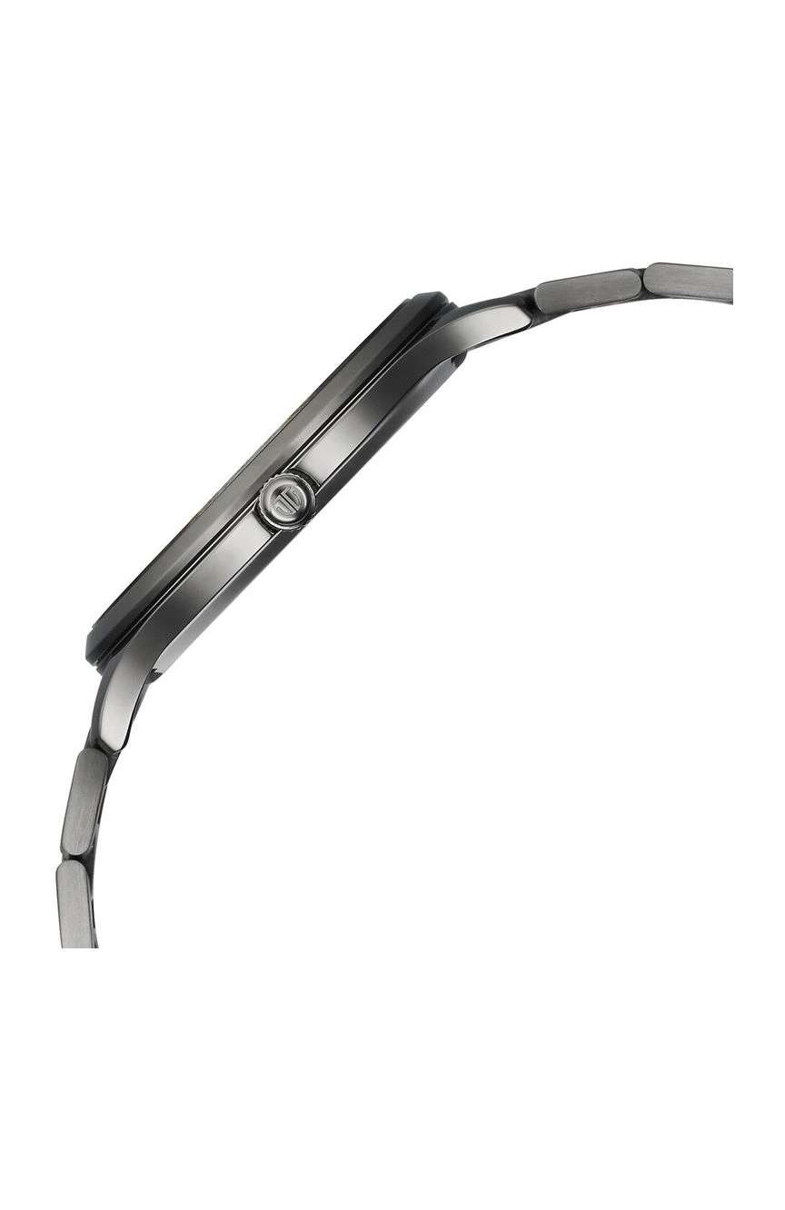 Titan Clasique Slim Quartz Analog with Date Grey Dial With Grey Color Stainless Steel Strap Watch For Men