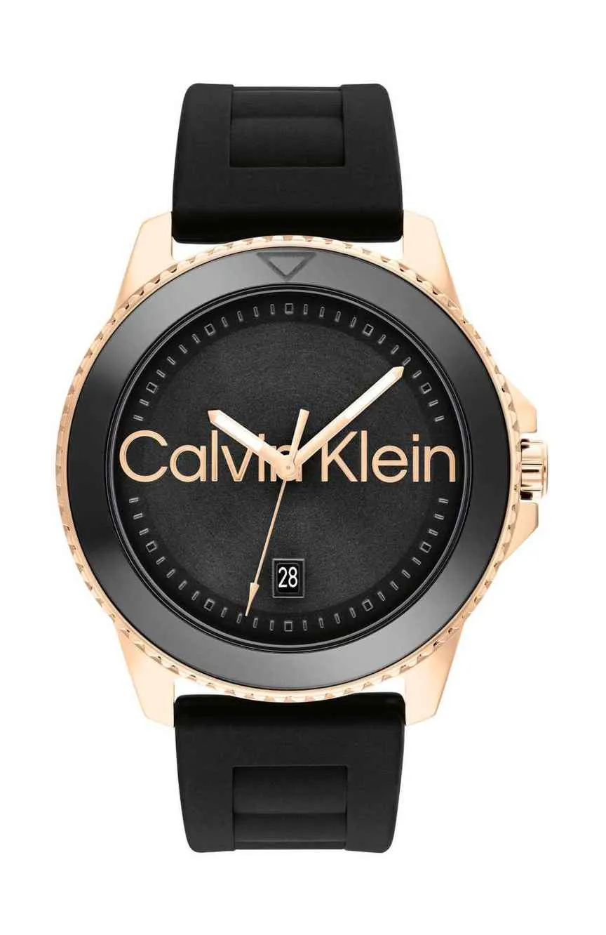 

Calvin Klein | Calvin Klein Aqueous Mens Silicone Quartz Watch 25200426