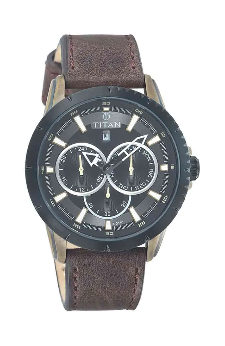 

Titan | Titan Quartz Analog with Date Black Dial Watch for Men