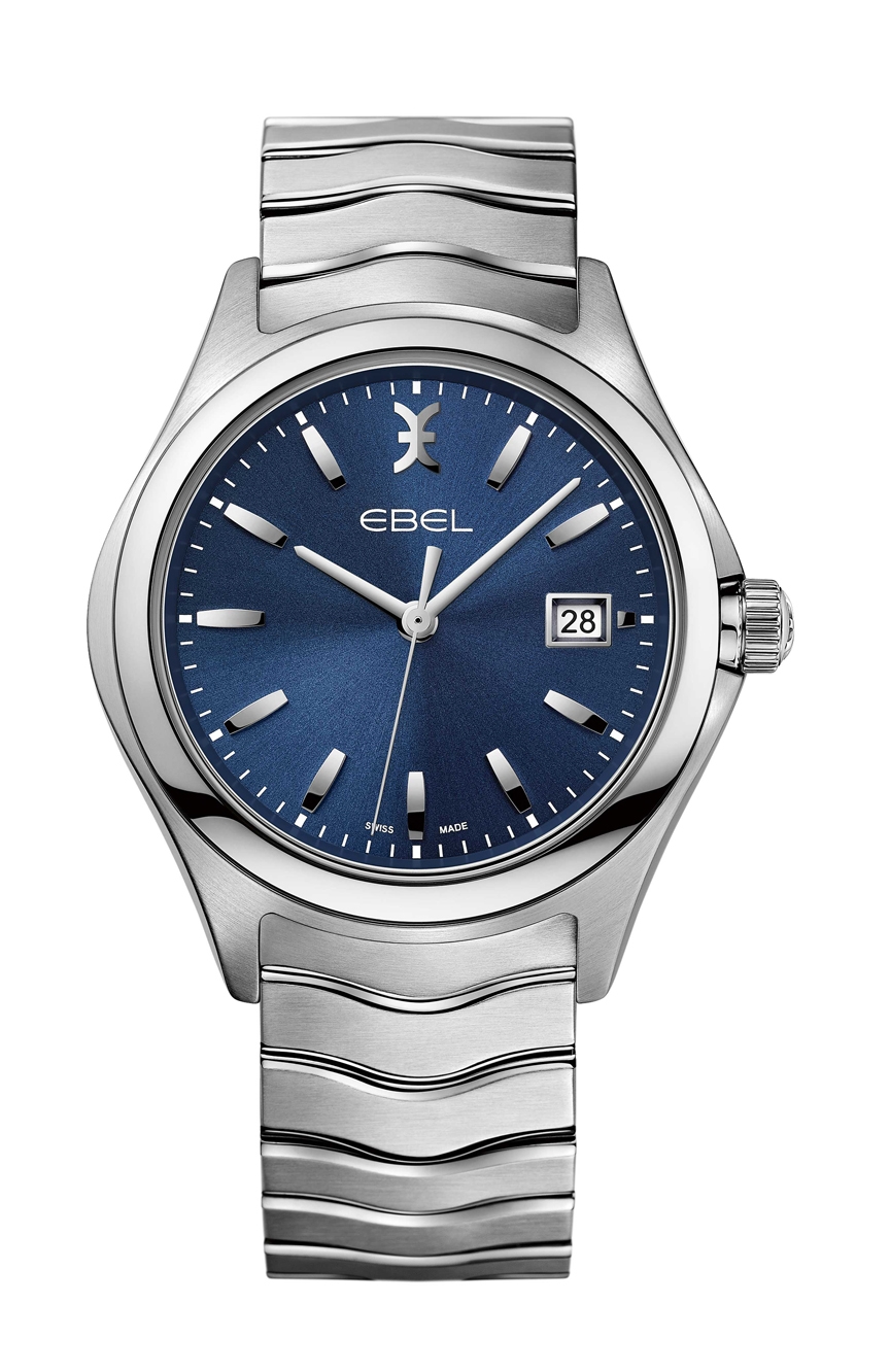 Ebel Mens Wave Quartz Stainless Steel Watch