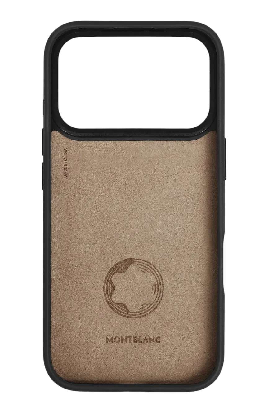 Montblanc Hardshell Case for iPhone 17 Pro in Sartorial Leather