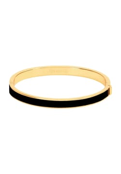 Bangle-Up Clasp Bracelet in Gilded Metal And Lacquer