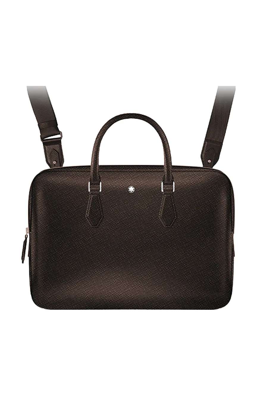 Montblanc Thin Briefcase In Sartorial Leather