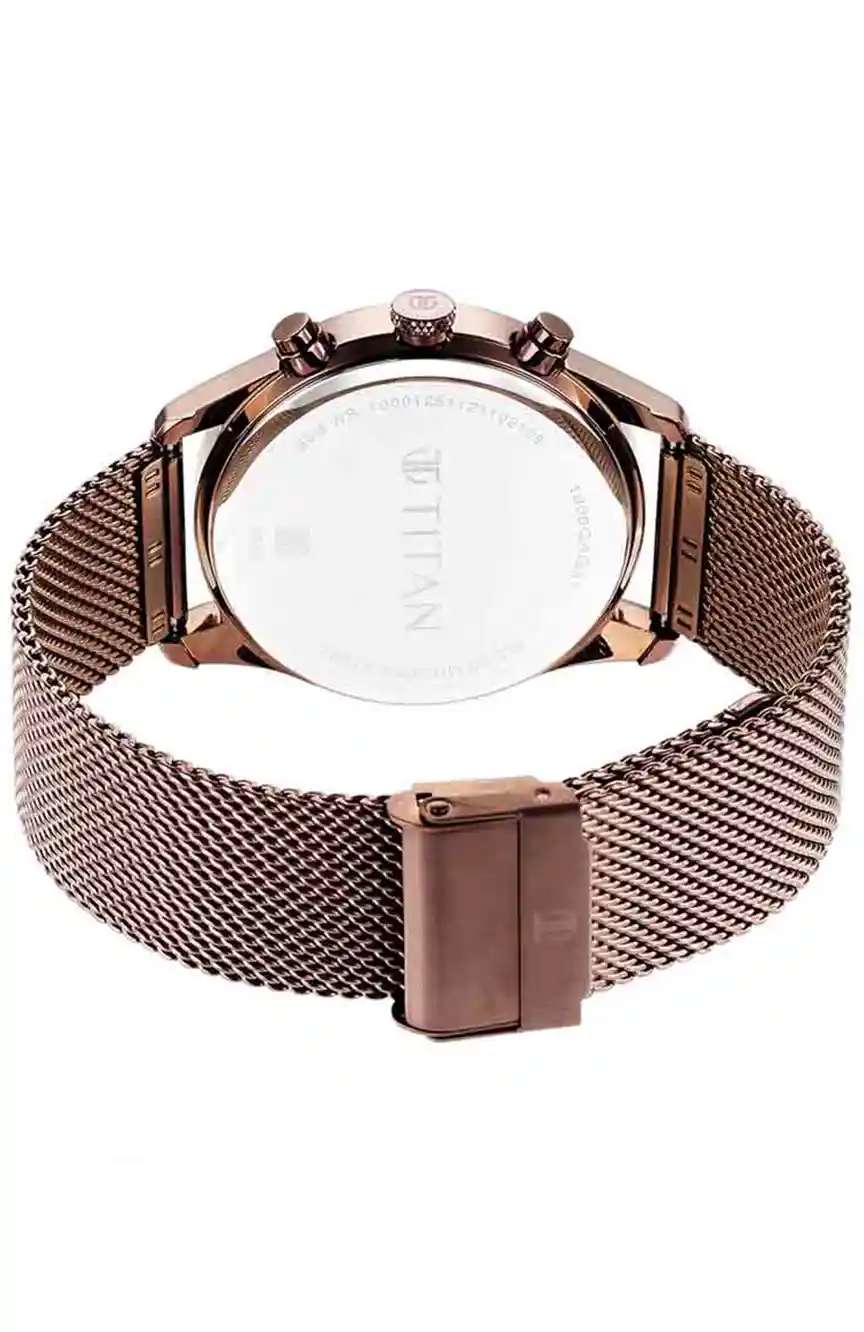 Titan Neo Splash Black Dial Analog Quartz Stainless Steel Strap watch for Men