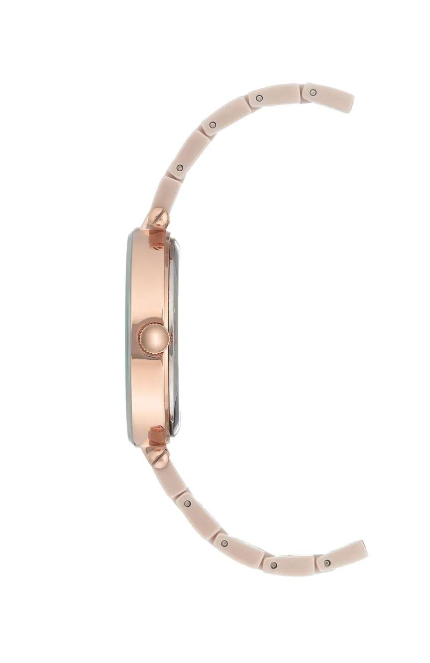 آن كلاين ساعة يد نسائية بسوار سيراميكي