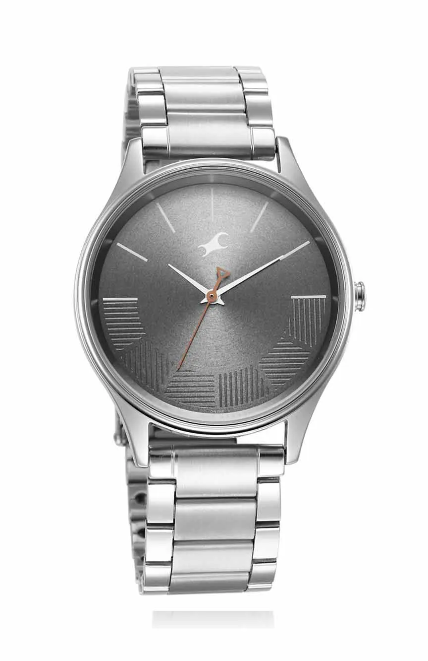 

Titan | Fastrack Stunners Quartz Analog Grey Dial Metal Strap Watch for Guys