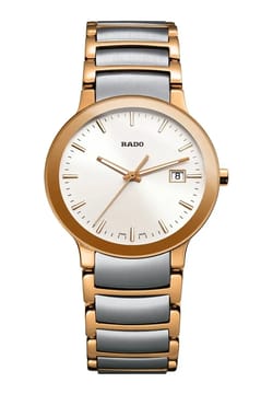 Rado ساعة يد نسائية بسوار معدني بتقنية الكوارتز سينتركس
