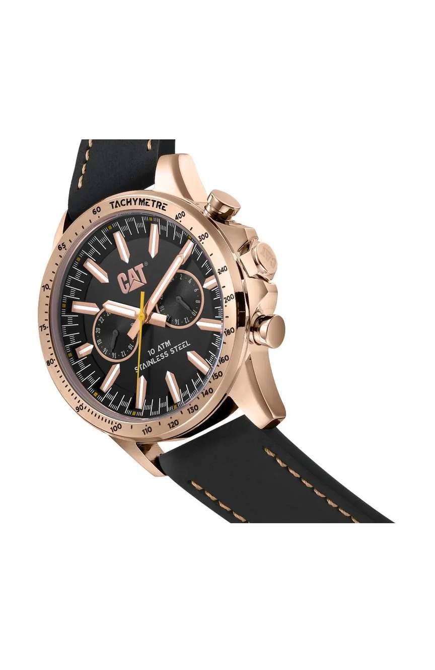 كات ساعة كوارتز بسوار جلدي للرجال