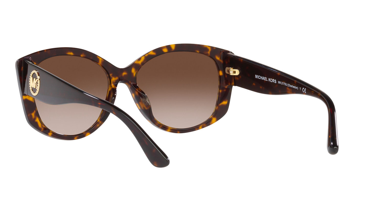 Michael Kors Women Irregular Dark Tortoise Sunglass | RivoliShop.com