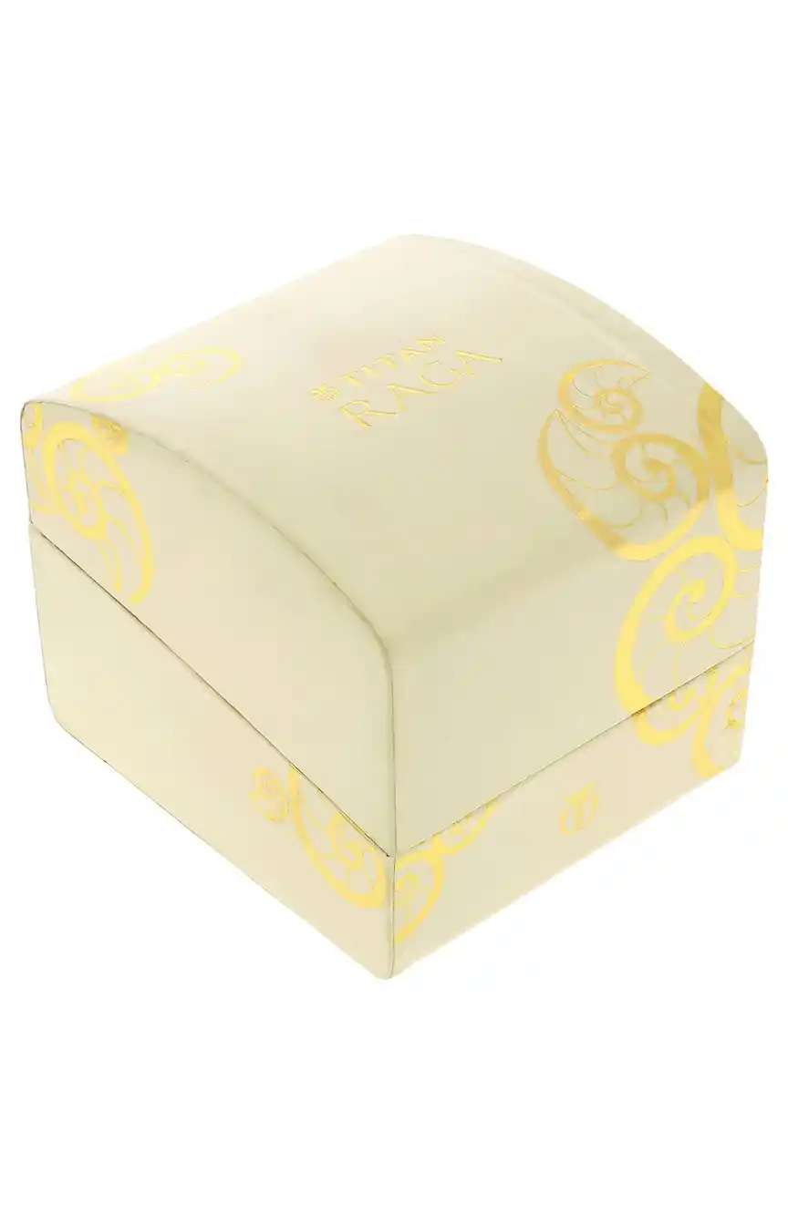 Titan Raga Viva Quartz Analog with Date White Dial Leather Strap Watch for Women