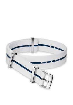 OMEGA Polyamide, blue and white, Nato Strap