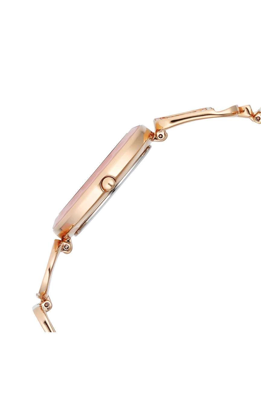 Titan Raga New You Quartz Analog Mother Of Pearl Round Dial Rose Gold Metal Strap Watch For Women