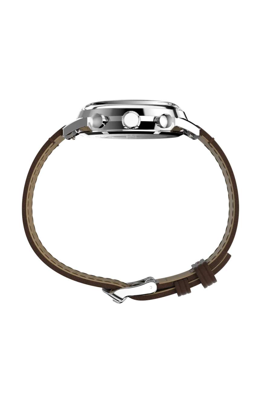 Timex Marlin Chronograph Tachymeter 40mm Leather Strap Watch