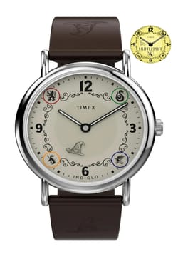 Timex Harry Potter x Weekender Hufflepuff House 38mm Leather Strap Watch
