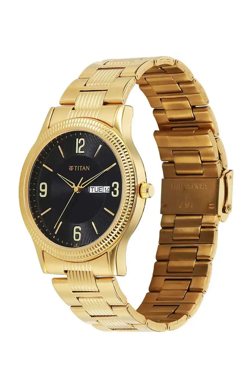 تيتان ساعة تيتان بميناء أسود للرجال