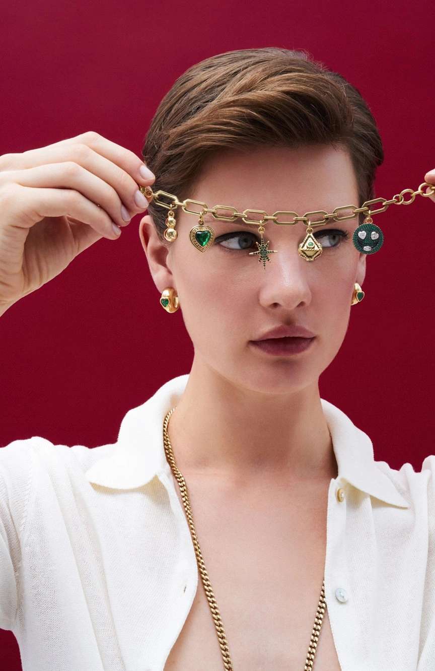 Mon Reve Heart Charm Chain bracelet