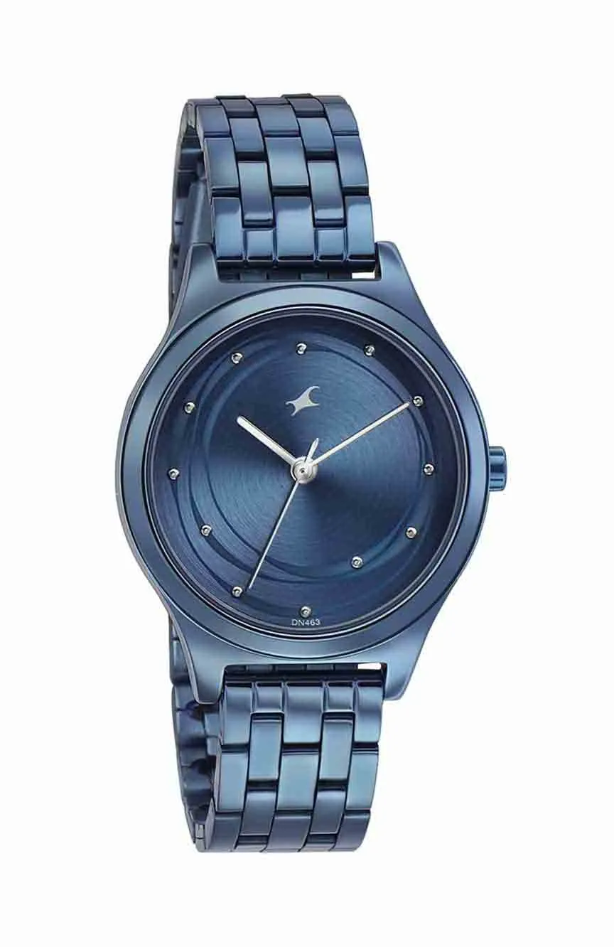 

Titan | Fastrack Style Up Blue Dial Stainless Steel Strap Watch for Girls