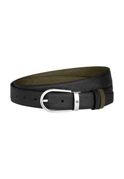 Montblanc Horseshoe 30 mm Reversible Belt in Sartorial Leather