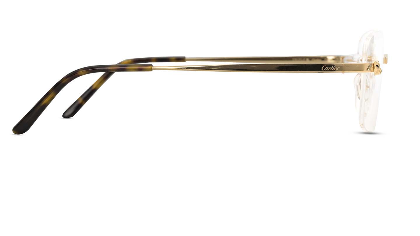 Cartier gold store eyeglasses frames