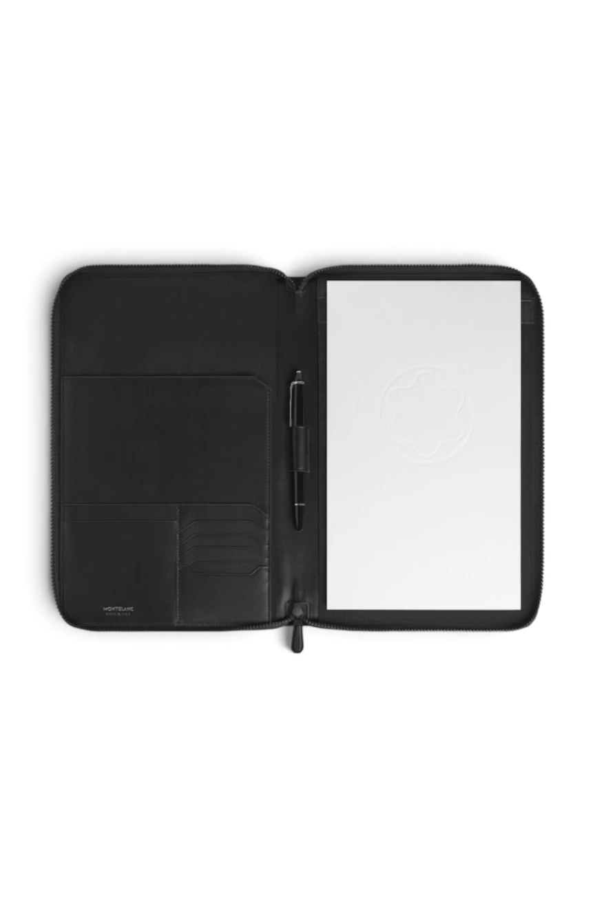 Montblanc Medium Notebook Holder with zip in Extreme Leather