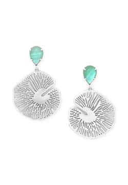 Ori Tao Water Lily silver post earrings