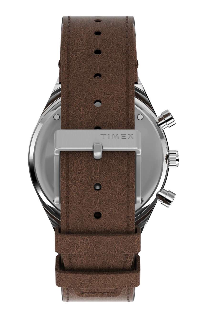 Timex Q Chronograph 40mm Leather Strap Watch