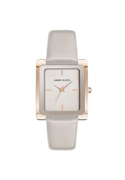 Anne Klein ساعة يد نسائية بسوار جلدي