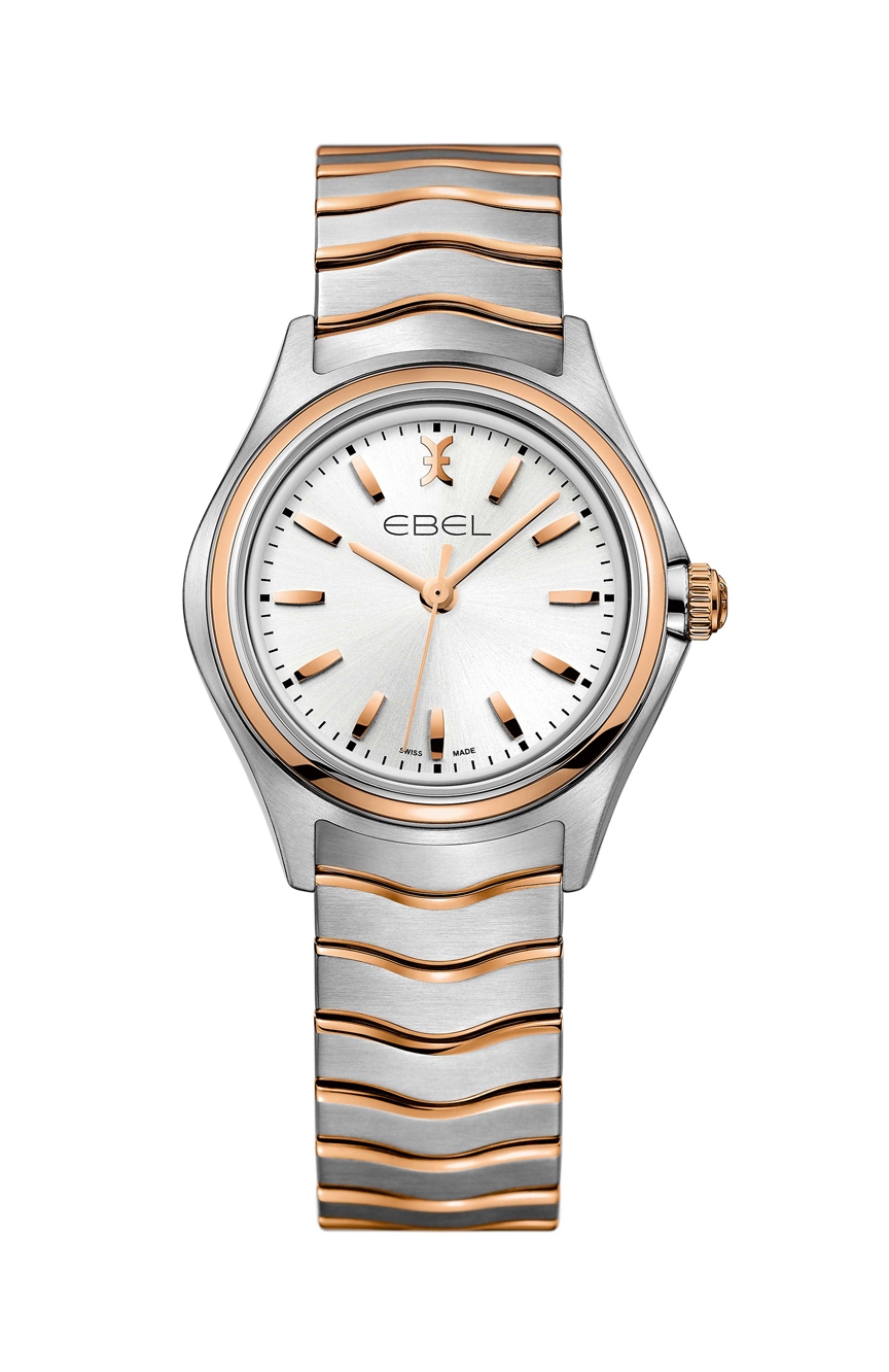 Ebel Womens Wave Quartz 18K Rose Gold Watch