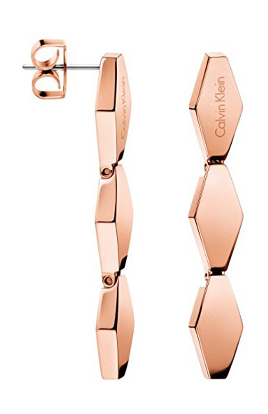 Calvin klein sales rose gold earrings