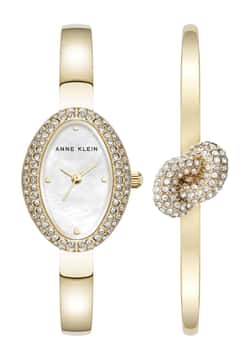 Anne Klein ساعة أنالوج بسوار ستانلس إستيل من آن كلاين للنساء