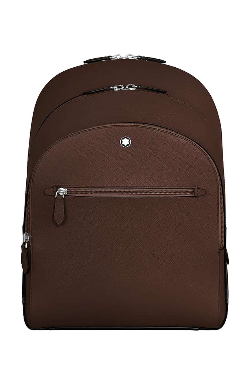 Montblanc Medium Backpack With 3 Compartments In Sartorial Leather