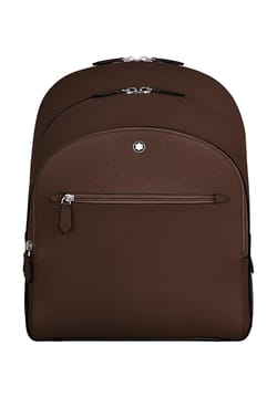 Montblanc Medium Backpack With 3 Compartments In Sartorial Leather
