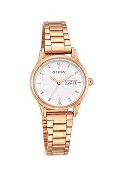 Titan Women's Lagan Watch: Rose Gold Accents & Refined Elegance