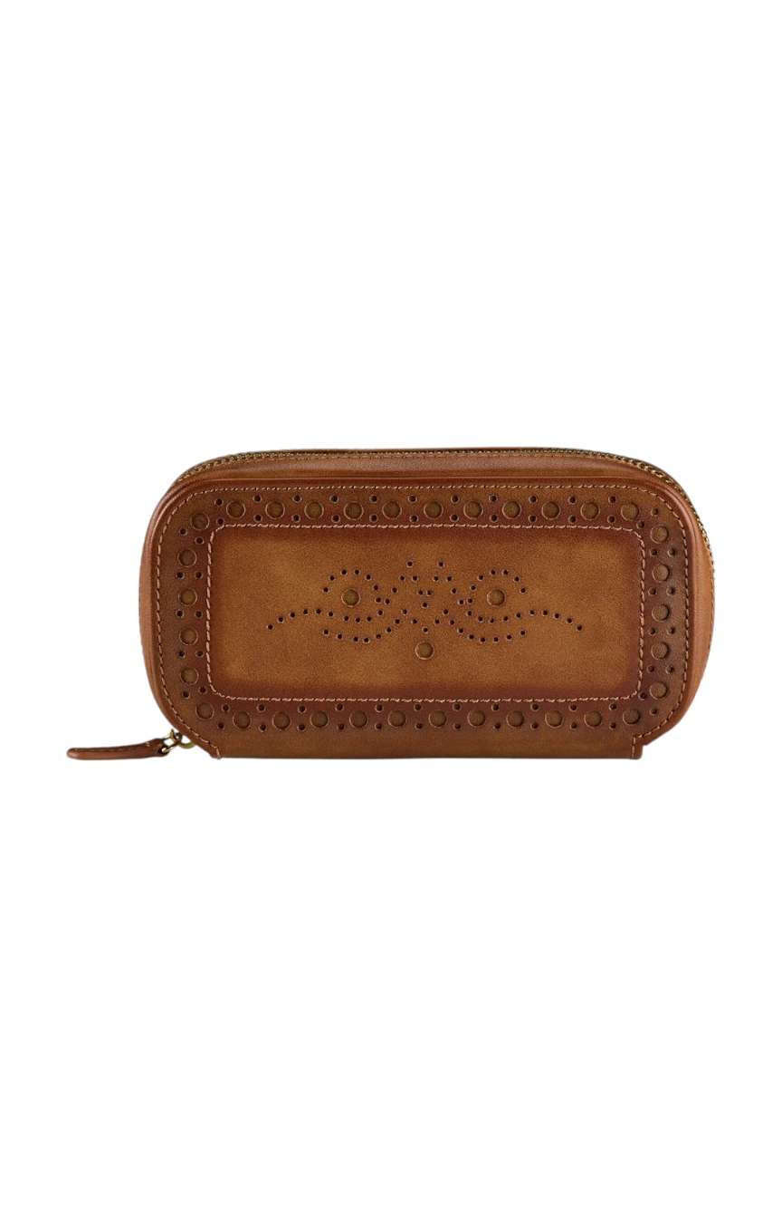 WOLF Brogue 2 Piece Watch Zip Case