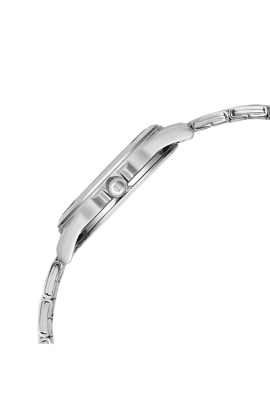 Titan Sparkle Silver Round Dial Metal Strap Analog Watch for Women