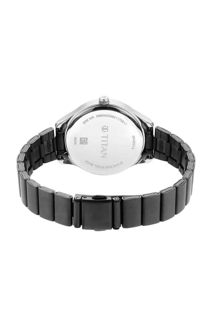 Titan Workwear Silver Dial Women Watch With Stainless Steel Strap