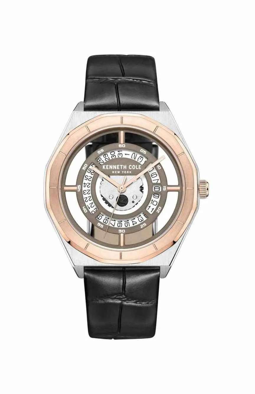 Kenneth Cole Kenneth Cole Mens Leather Quartz Watch KCWGB0014303