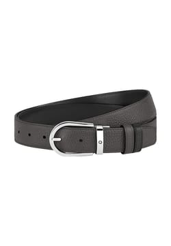 Montblanc Horseshoe 35 mm Reversible Belt in Grain Leather
