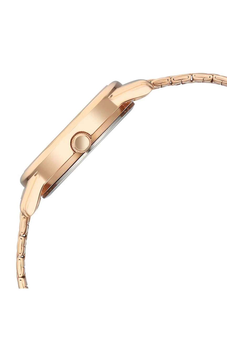 Titan Karishma Quartz Analog Silver Dial Rose Gold Stainless Steel Strap Watch For Women