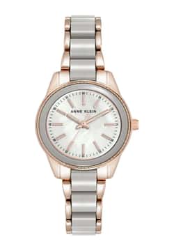 Anne Klein ساعة انالوج بسوار أكريليك للنساء