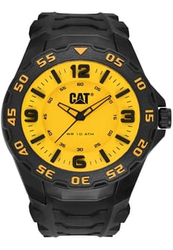 Cat Men's Quartz Silicone Strap