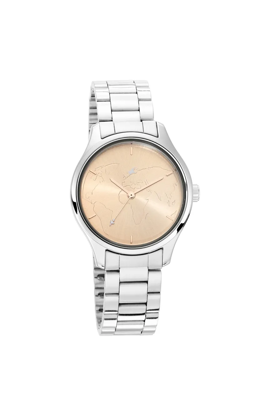 

Titan | girls Fastrack Tripster Quartz Analog Rose Gold Dial Stainless Steel Strap Watch for Girls